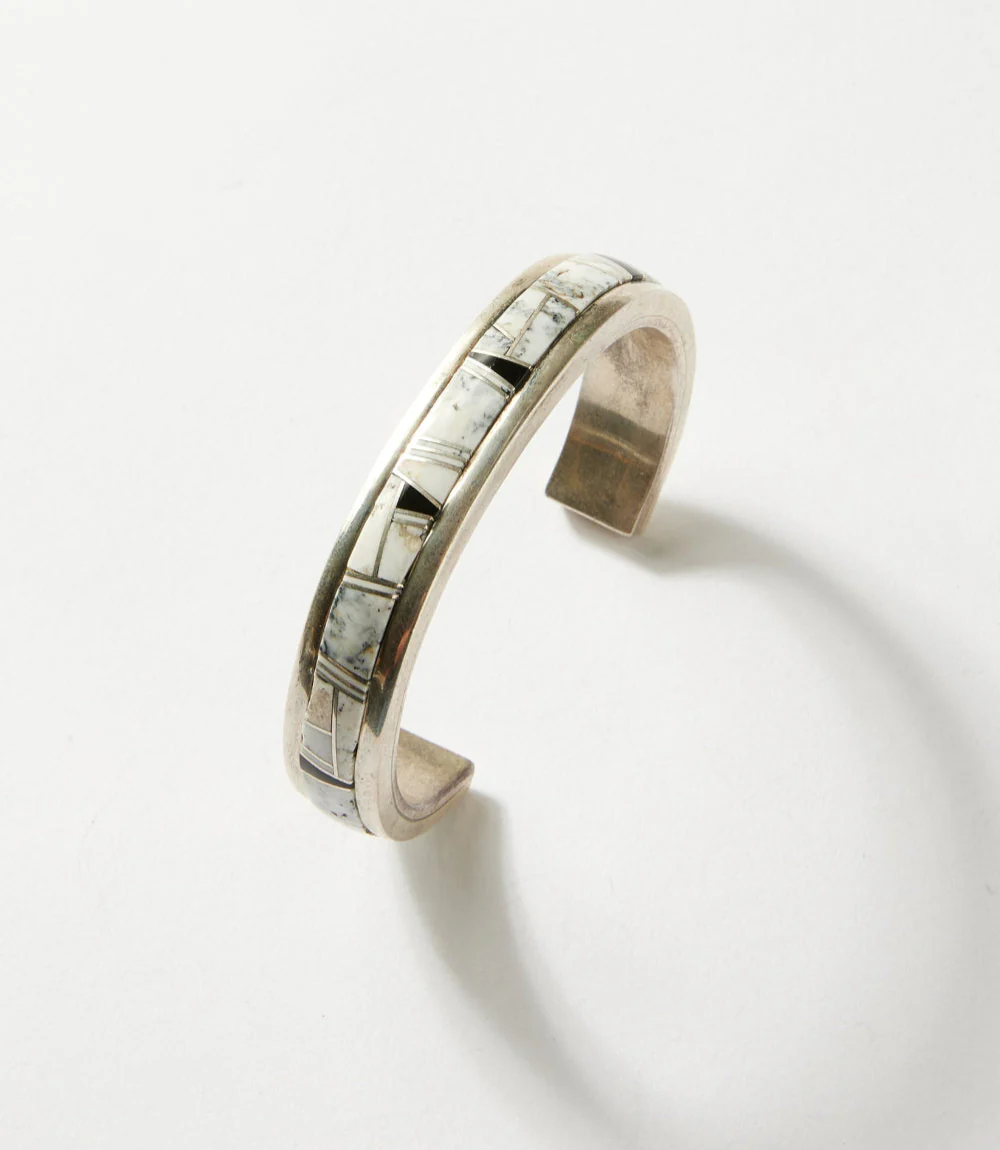 White Buffalo Inlay Bracelet - Image 3