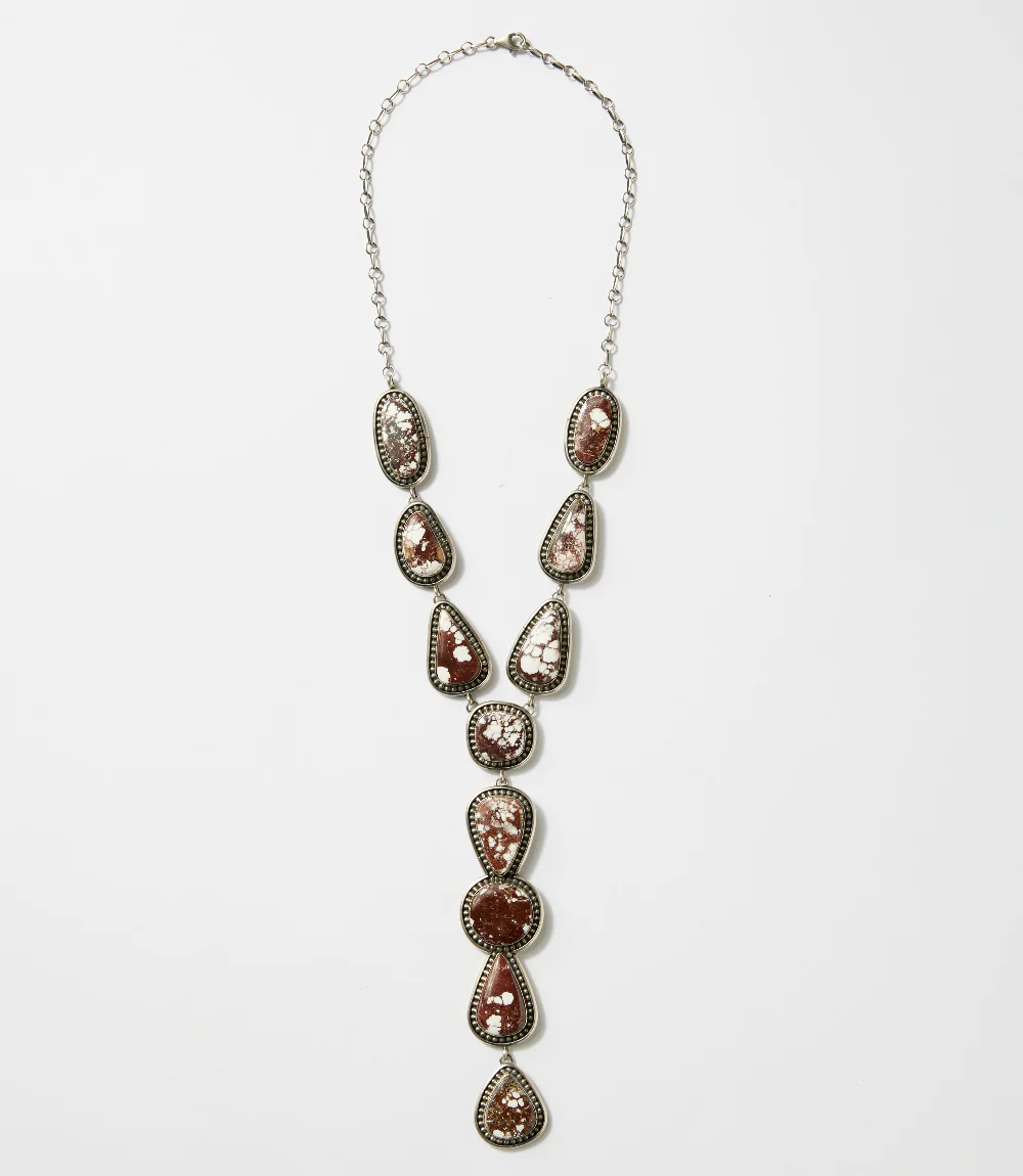 Wild Horse Turquoise Lariat Necklace & Earring Set - Image 5