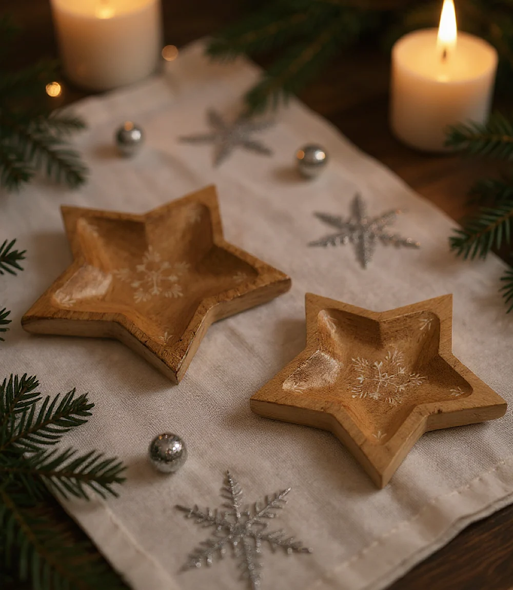 Wooden Star Serving Trays, Set Of 2 - Image 8