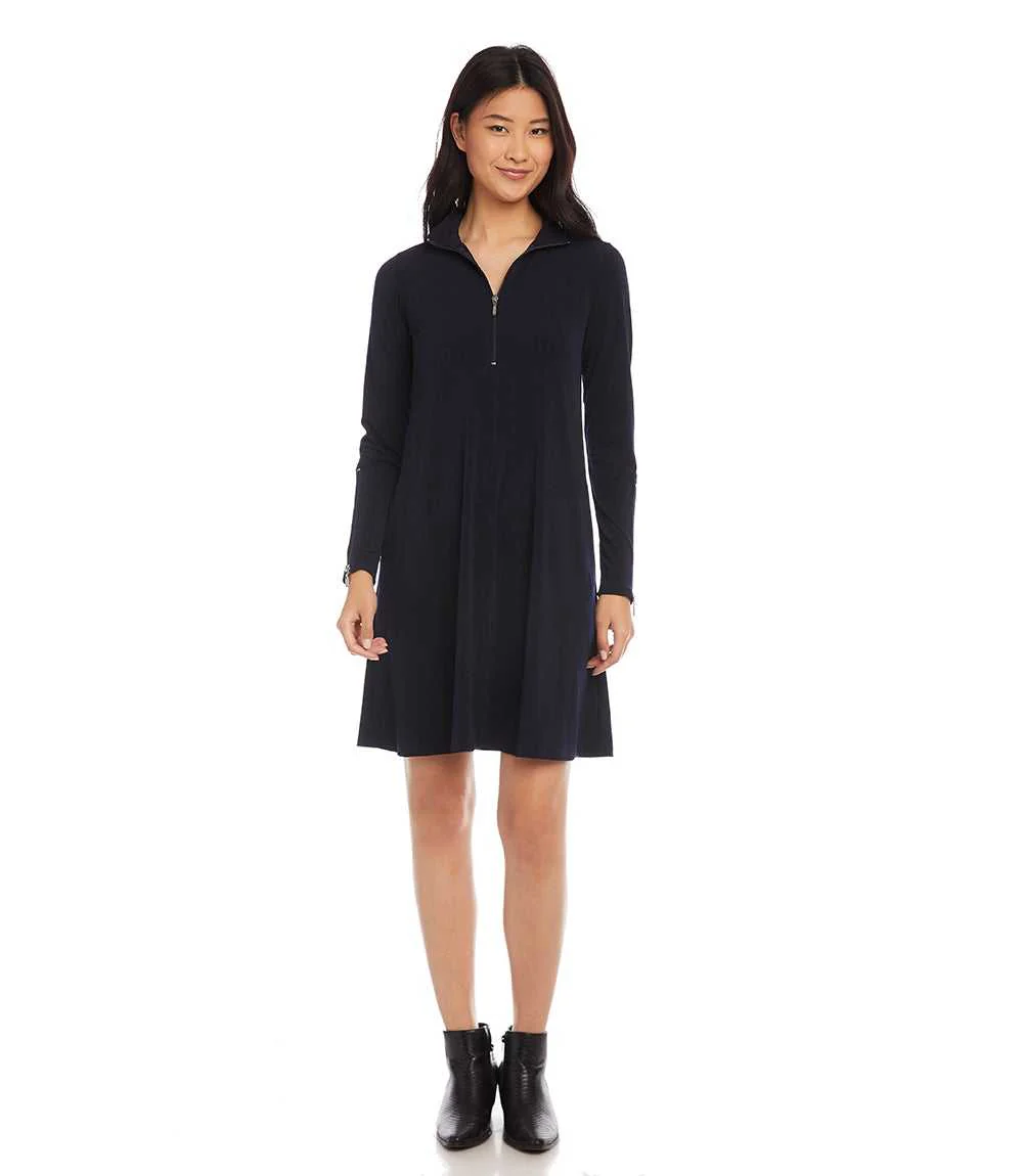Zip Up Travel Jersey Dress - Image 3