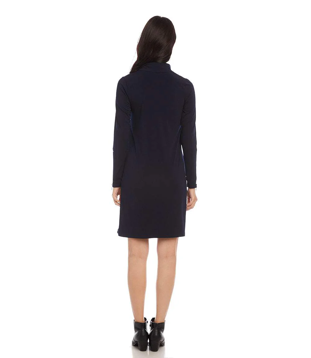 Zip Up Travel Jersey Dress - Image 5